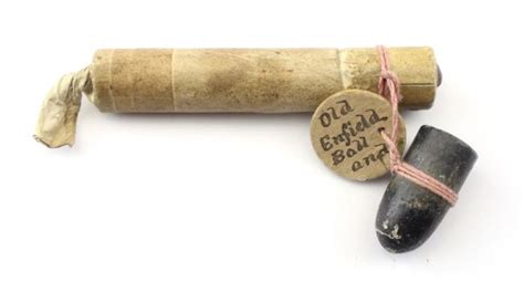 Enfield Rifle Cartridge And Bullet Sold Civil War Artifacts For