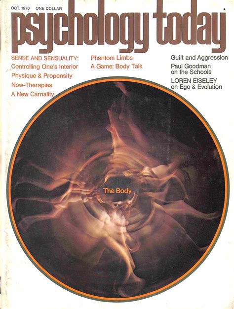 Psychology Today October 1970 Magazine Back Issues