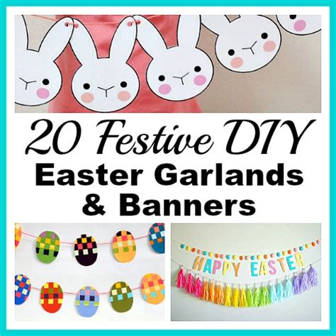 20 Festive Diy Easter Garlands And Banners Frugal Decor Ideas