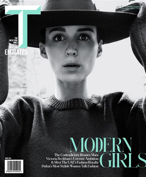 T Emirates The New York Times Style Magazine Rooney Mara Fall Fashion 2013 Autumn Fashion Women