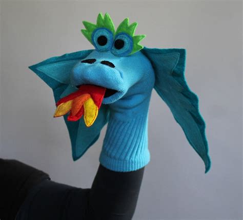 Museum Quality Turquoise Dragon Puppet With Removable Fire Etsy