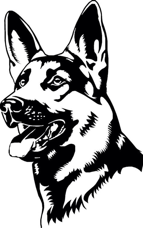 Image Result For German Shepherd Svg Dog Stencil Dog Silhouette Dog