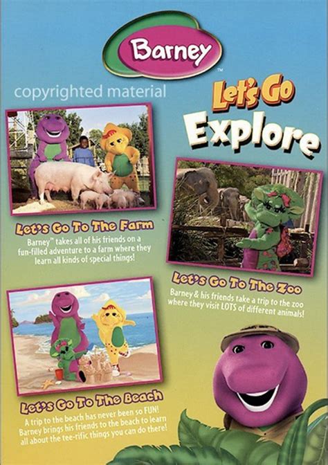 Barney Lets Go Explore 3 Pack Dvd Dvd Empire