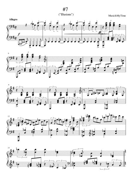 Illusions 7 Sheet Music Musicismytime Piano Solo