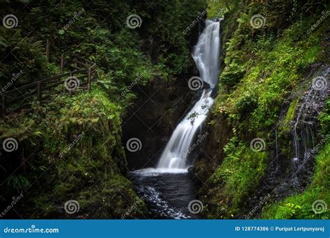 Waterfall Trail Glenariff Forest Park Northern Ireland Stock Photo