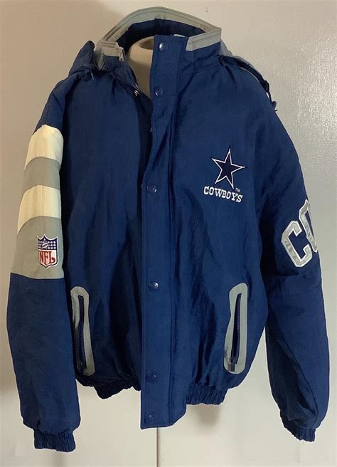 Lot Dallas Cowboys Starter Jacket With Hood Size L