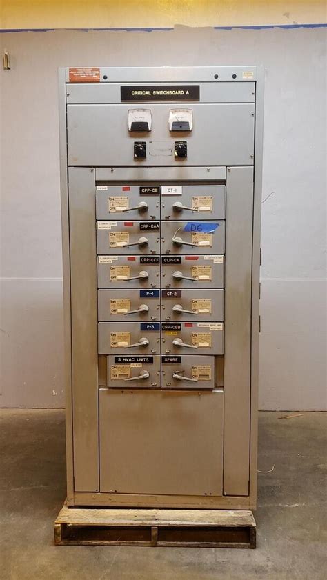 2000a Ge Av Line Switchboard 277480 Meters And 12 Switches Ebay