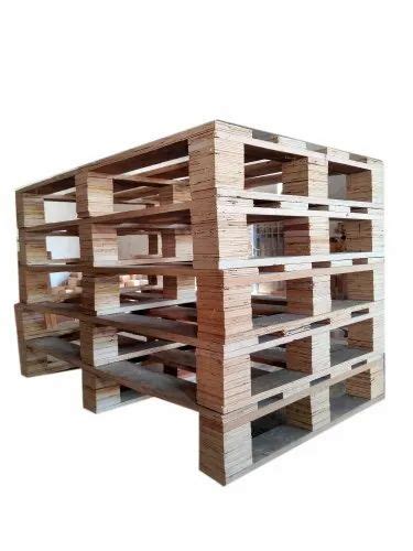 Rectangular 4 Way Brown Plywood Pallet For Packaging Capacity 300 To