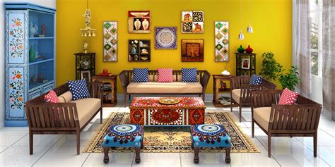 Indian Ethnic Living Room Designs Online Indian Vibe