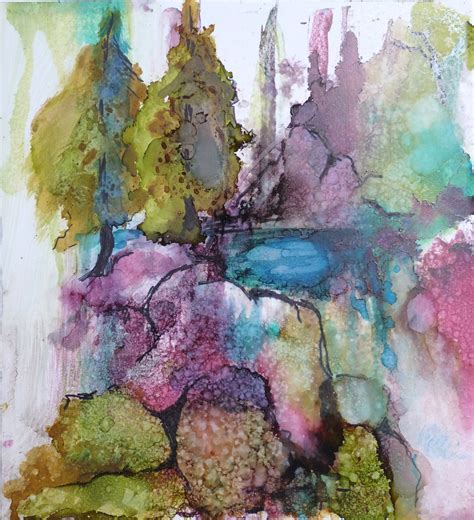 Colorful Colorado Alcohol Ink Print By Maure Bausch Alcohol Ink