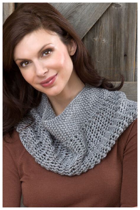 Easy Lace Cowl Free Knitting Pattern Page Of