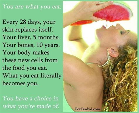 You Are What You Eat Workingyourbody