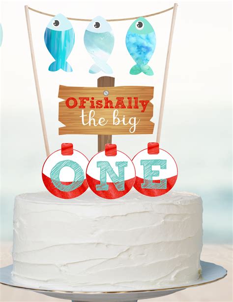 Fishing Cake Topper In 2020 Fishing Cake Topper Fish Cake Cake Toppers