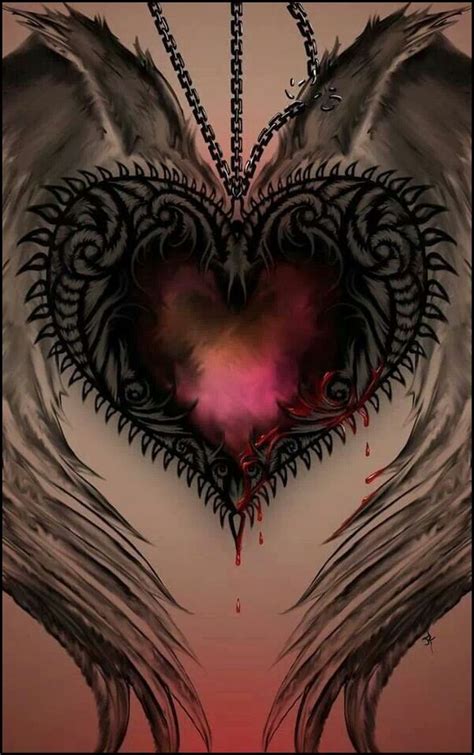 Hidden Meaning Behind The Gothic Heart Tattoos Heart With Wings