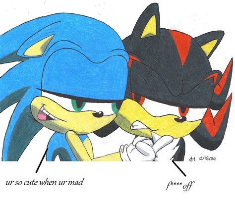 Sonic Likes It When Shadows Mad Sonadow Fan Art 17913284 Fanpop