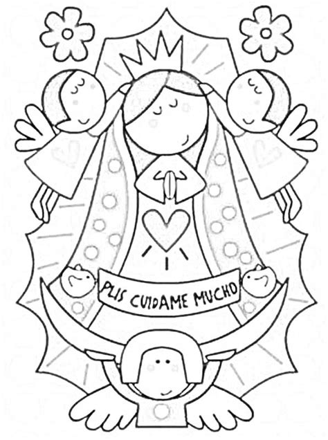 Distroller Santitos Para Colorear Imagui Coloring Pages Catholic Coloring Virgin Of Guadalupe