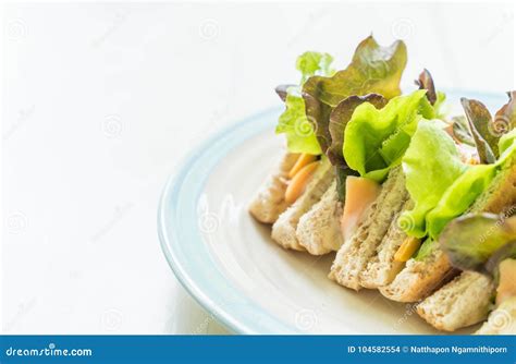 Tuna And Sausage Sandwich Stock Photo Image Of Dinner 104582554