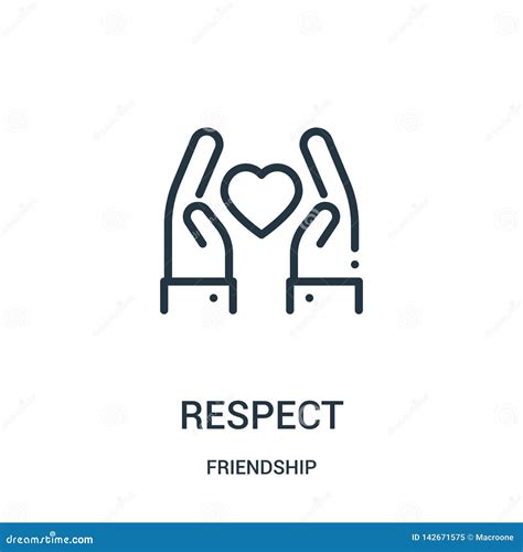 Respect Icon Vector From Friendship Collection Thin Line Respect