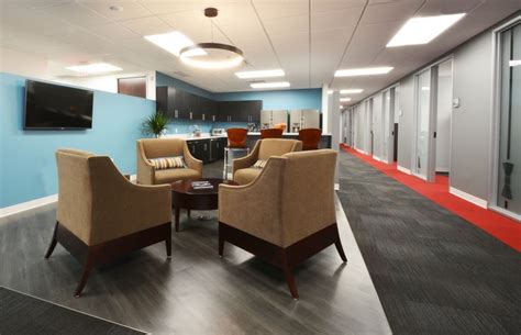 St Elmo Corporate Office Break Room Lounge Lvt Carpet Tile Vinyl Film Schottdesign