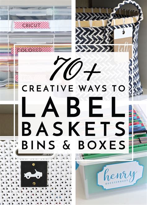 70 Creative Ways To Label Baskets And More The Homes I Have Made