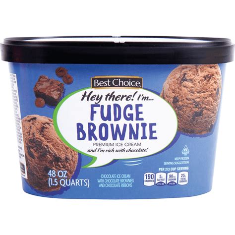 Best Choice Fudge Brownie Ice Cream Ice Cream Hays