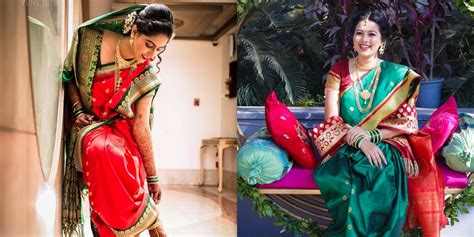 Lovely Nauvari Sarees On Maharashtrian Brides That We Loved Wedmegood