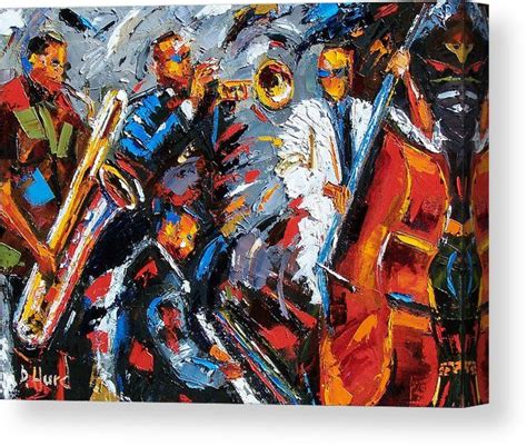 Jazz Unit Canvas Print Canvas Art By Debra Hurd Jazz Painting Jazz