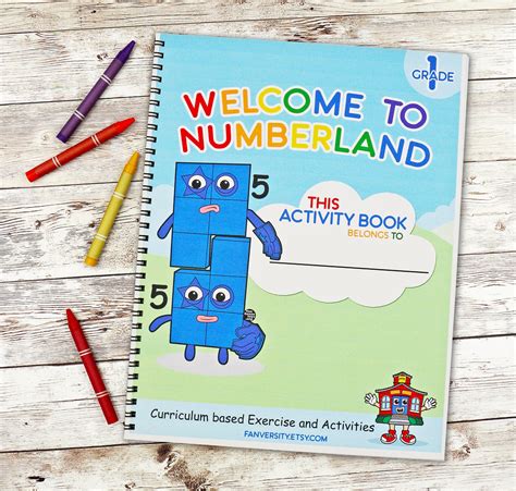 Numberblocks Activity Book For 1st Grade Curriculum Based Etsy Canada