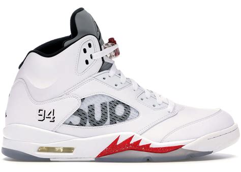 Jordan 5 Retro Supreme White 824371 101