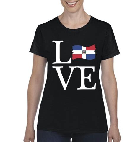 Love Dominican Republic Women Shirts T Shirt Tee Ebay