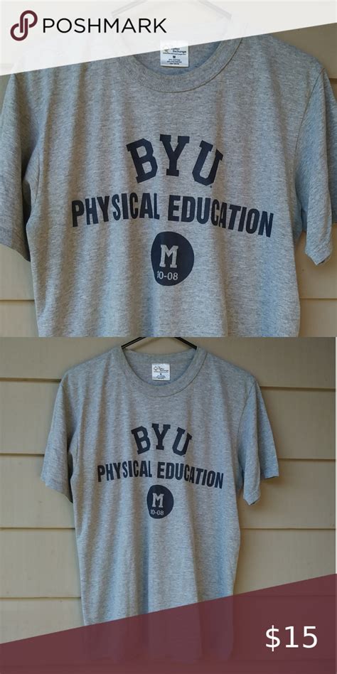🔶3/$10 BYU College Physical Education T Shirt in 2020 | Shirts, T shirt