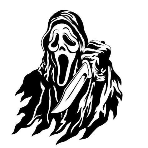 Ghost Face Svg Scream Halloween Etsy In 2022 Ghost Faces