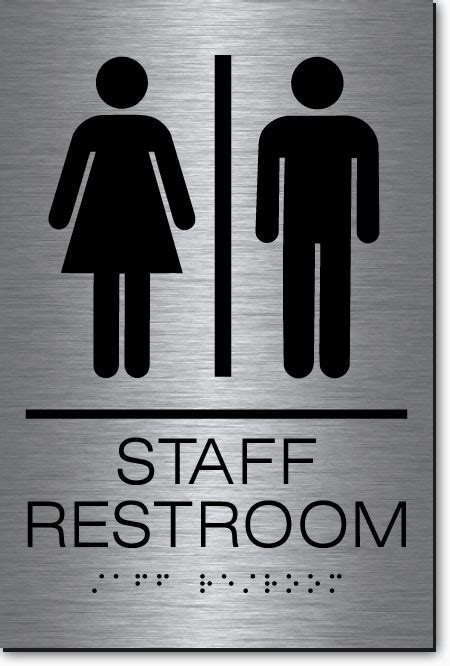 Staff Restroom Sign Printable