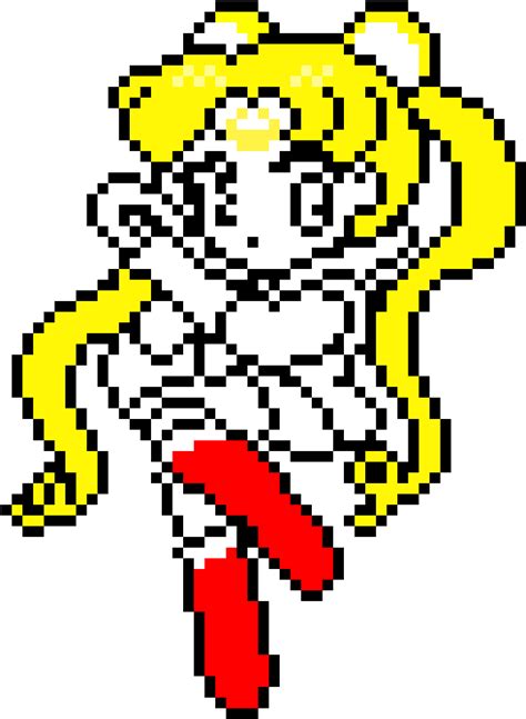 Pixel Art Sailor Moon Png Download Sailor Moon Luna Pixel Art