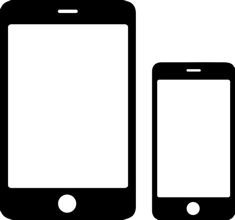 Smartphone And Tablet Icons Free Clip Art