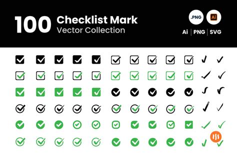 100 Checklist Mark Git Aset Checklist Marks Git