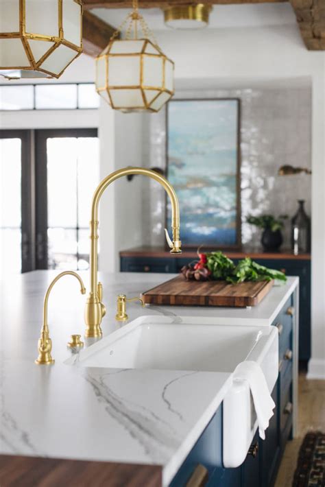 Consider new stone countertops like quartz or granite. Waterstone Adds a Traditional Style Pulldown Faucet ...