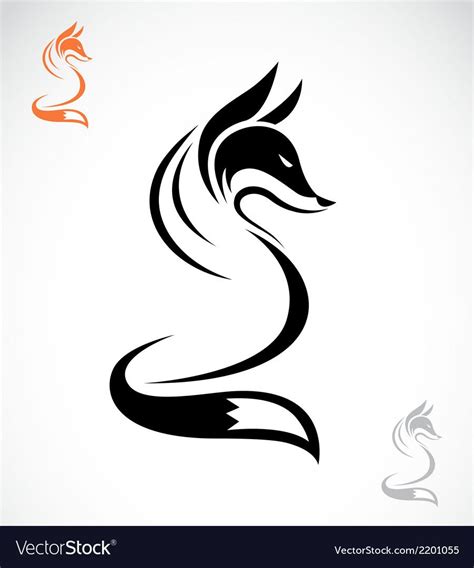 image of an fox design on white background. Download a Free Preview or