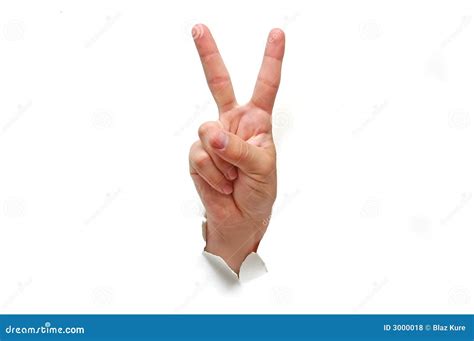 Victory Hand Sign Royalty Free Stock Photos Image 3000018