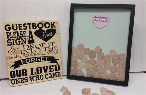 Wedding Guest Book Frame Unique Guestbook By Craftymamats