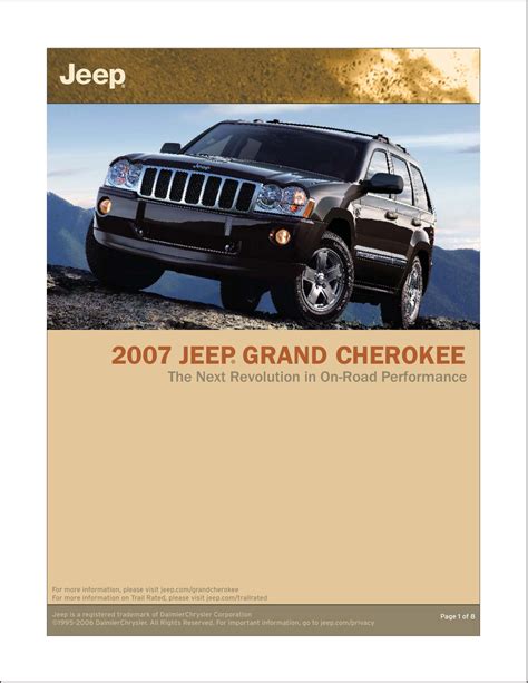 Jeep Grand Cherokee Brochures