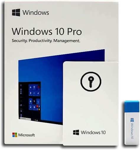 Microsoft Windows 10 Pro 3264 Bit Retail Usb With License Key For 1 Pc