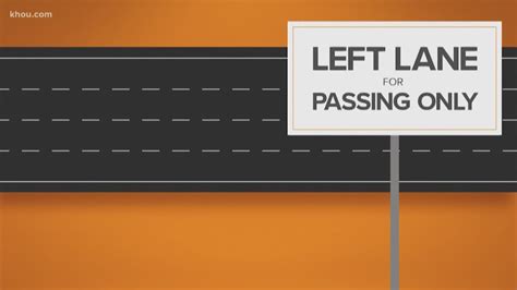 Left Lane For Passing Only Its The Law