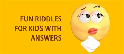 Best Riddles For Kids Funny Short And Easy Riddles In English With