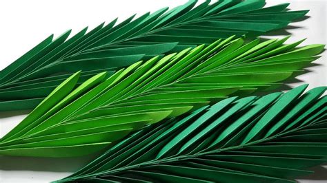 Palm Leaf Leaves Template Paper Craft Easy To Create Png Svg Cut File Origami Scrapbook