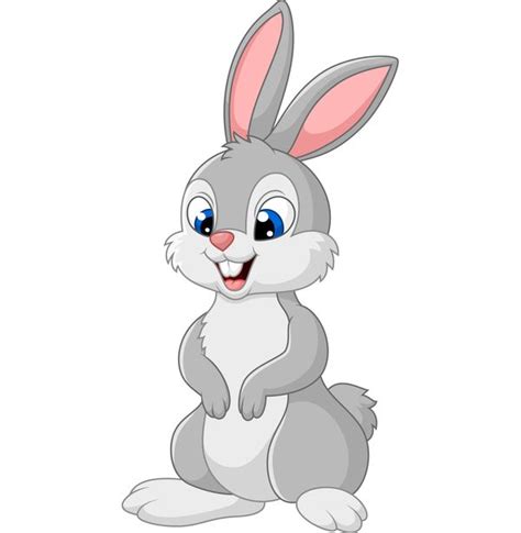 Adorable Rabbit Cartoon Vector