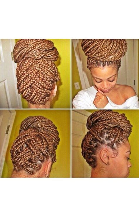 For a fun twist, try getting one pack of hair in a different color to achieve a highlighted effect. How To Style Box Braids: 50 Stunning Ideas From Pinterest ...