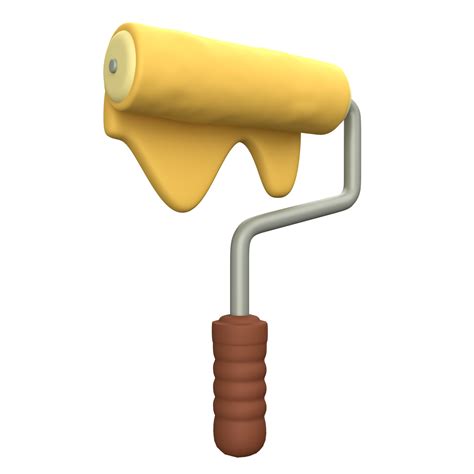 3d Paint Roller Icon 26553326 Png