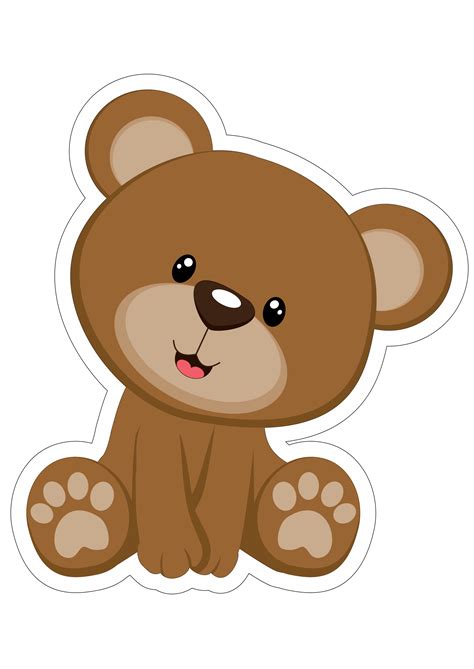 Ursinhos Png Imagens Png Desenho De Urso Ursinho Png Ursos Fofos