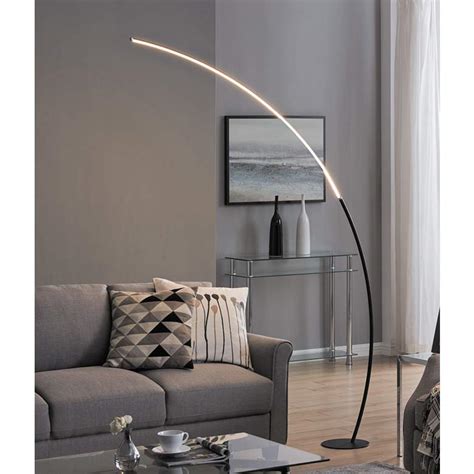 Lite Source Monita 80 High Black Led Arc Floor Lamp 87w80 Lamps Plus